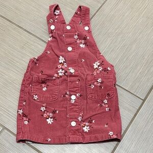 The Children's Place Pink Floral Overall Dress